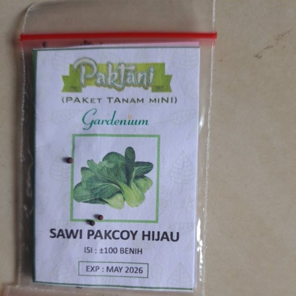 Bibit Sayuran Sawi Pakcoy Hijau
