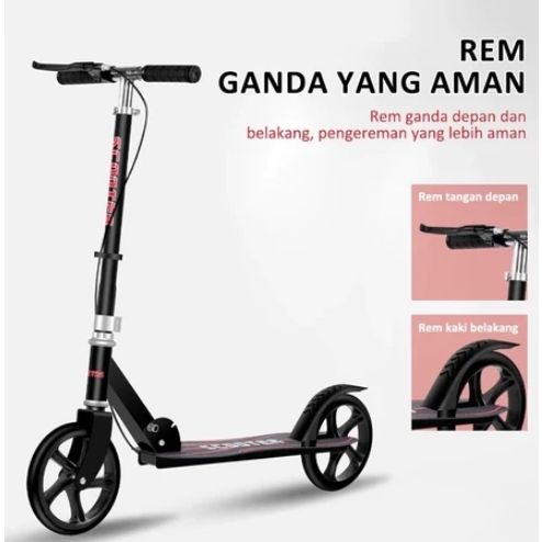 Scooter/Scooter Skuter/Skuter anak hingga dewasa/skuter lipat baru/skuter remaja/Skuter rem tangan y