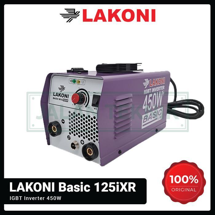 Mesin Las Lakoni Basic MIG 125iXR IGBT Inverter Basic 125i XR 450W