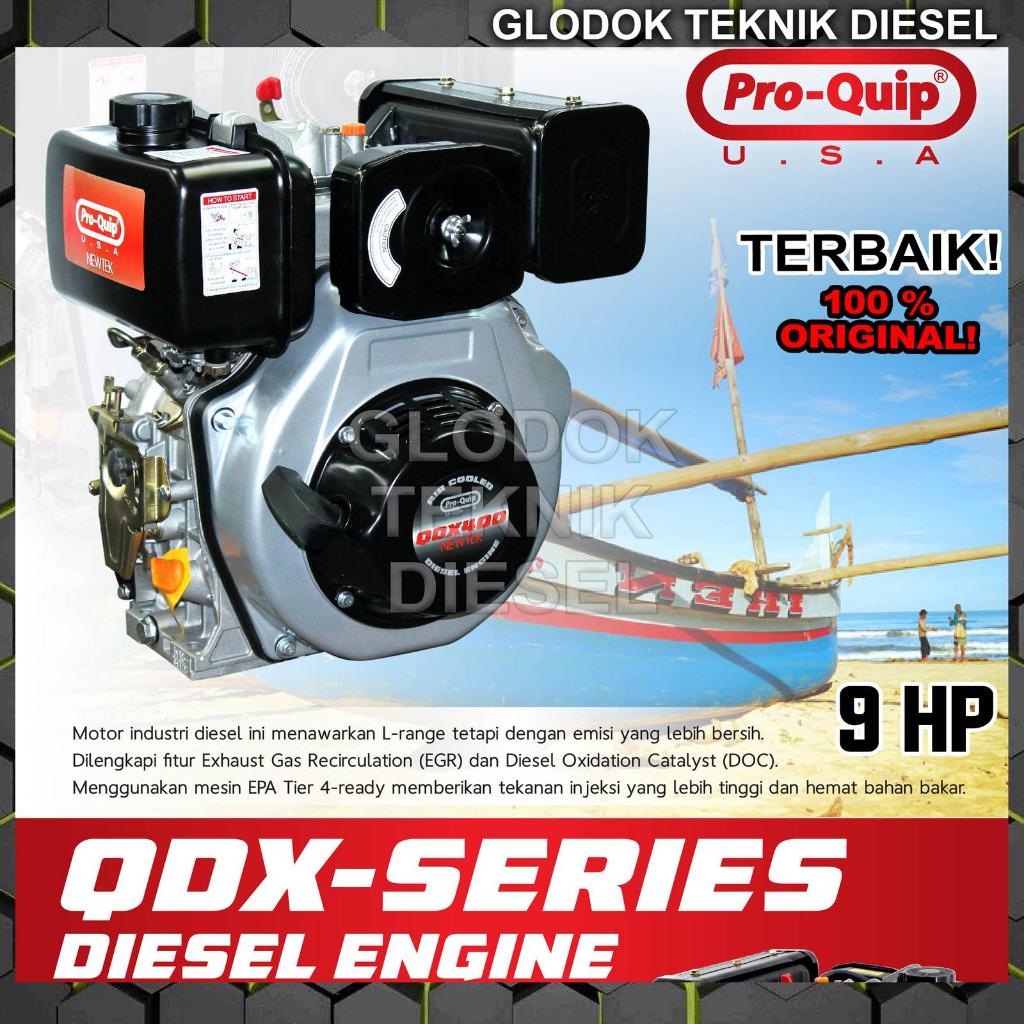 Proquip Mesin Diesel Penggerak QDX 400 9 HP PK Solar Engine QDX400 ORI