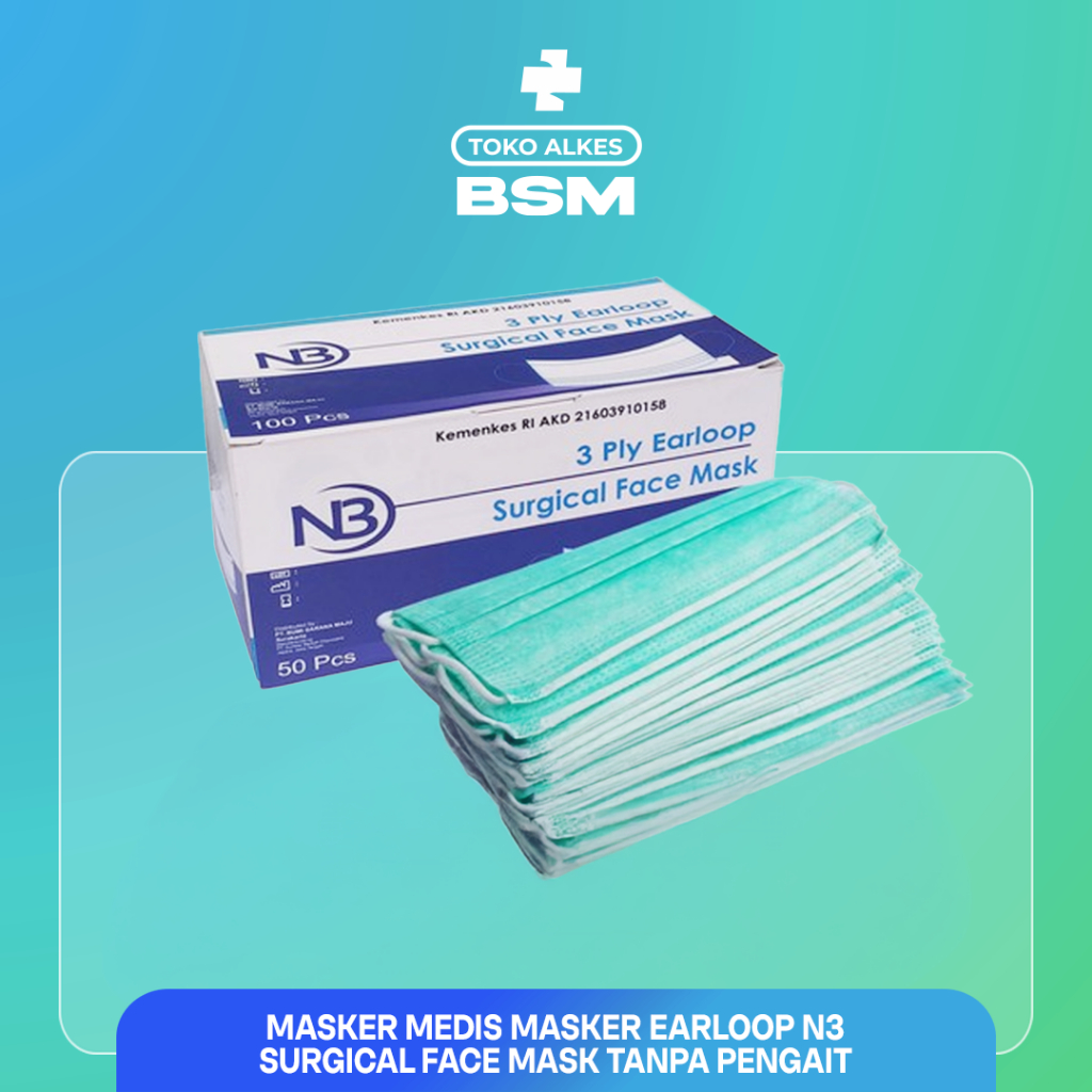 BSM - Masker Earloop N3 Surgical Face Mask Multifungsi