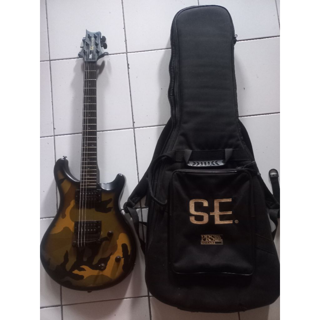 gitar merk PRS camouflage standar asli original made in korea