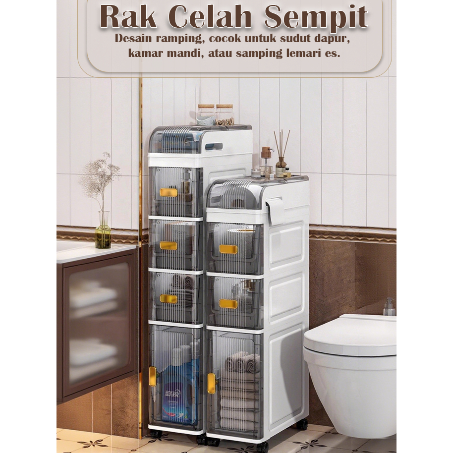 Lemari Dapur Minimalis /Rak Piring Lemari Dapur/Dengan Roda/Rak Dapur Serbaguna