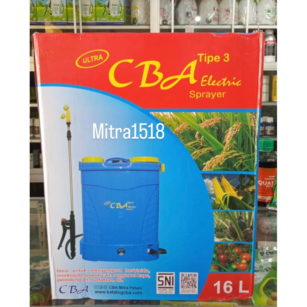 Sprayer Tangki CBA Tipe 3 Elektrik 16 Liter Semprotan Pertanian dll