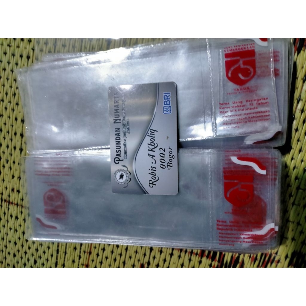 Plastik upk plastik uang 75000