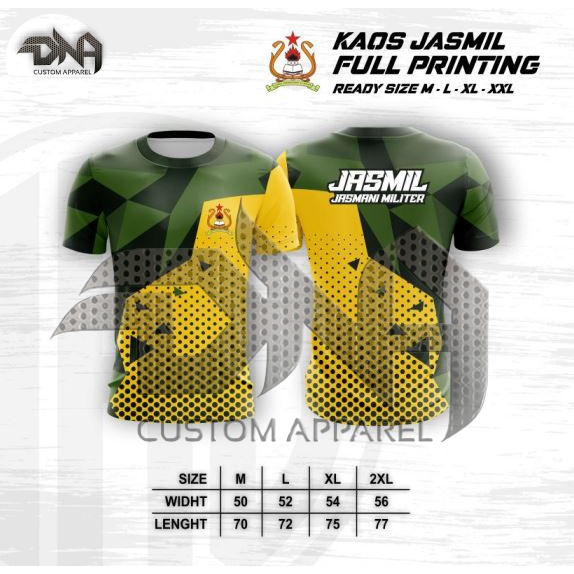 Kaos Jersey  JASMANI MILITER (JASMIL)  Fullprint PREMIUM