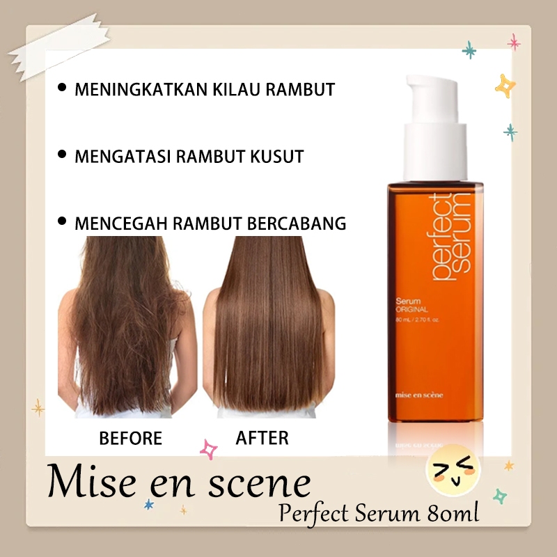 m15e en scene Perfect Serum 80ML/Hair Oil/DamageCare /RambutHalus/RambutRusak/Perfect Serum /Hair Se