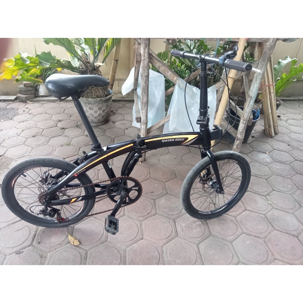 Sepeda lipat bekas UK 20 merk Swiss bike sepeda lipat second UK 20