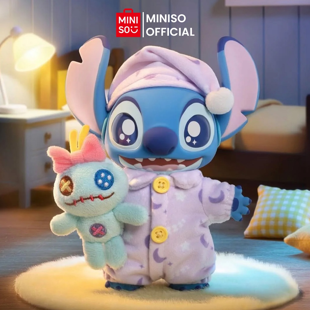 MINISO TOY - TOPTOY - Disney Stitch Dress-Up Show Series Vinyl Plush Blind Box Gantungan Tas Lucu Ka