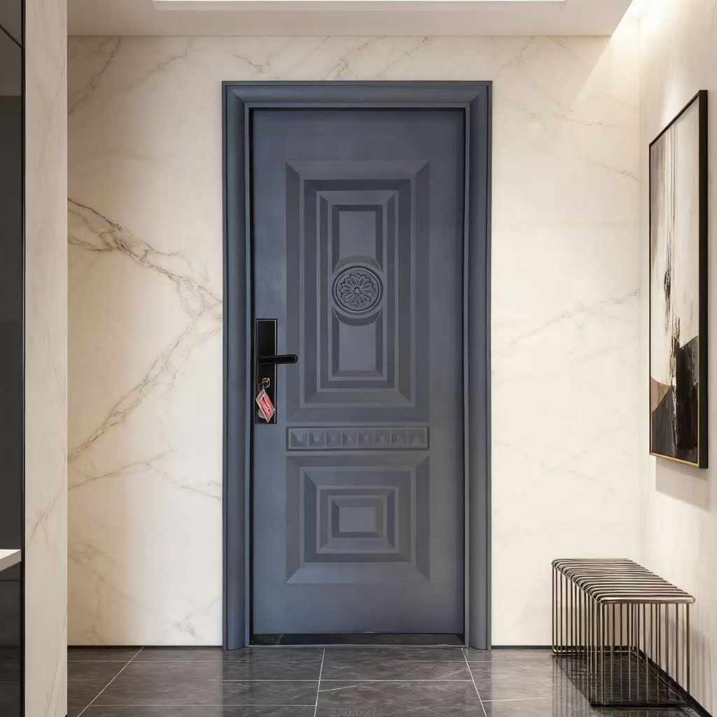 PANPAN PINTU CUSTOM  UKURAN 240X100 MOTIF 8045 HITAM Luxury Single Baja Pintu Anti Rayap