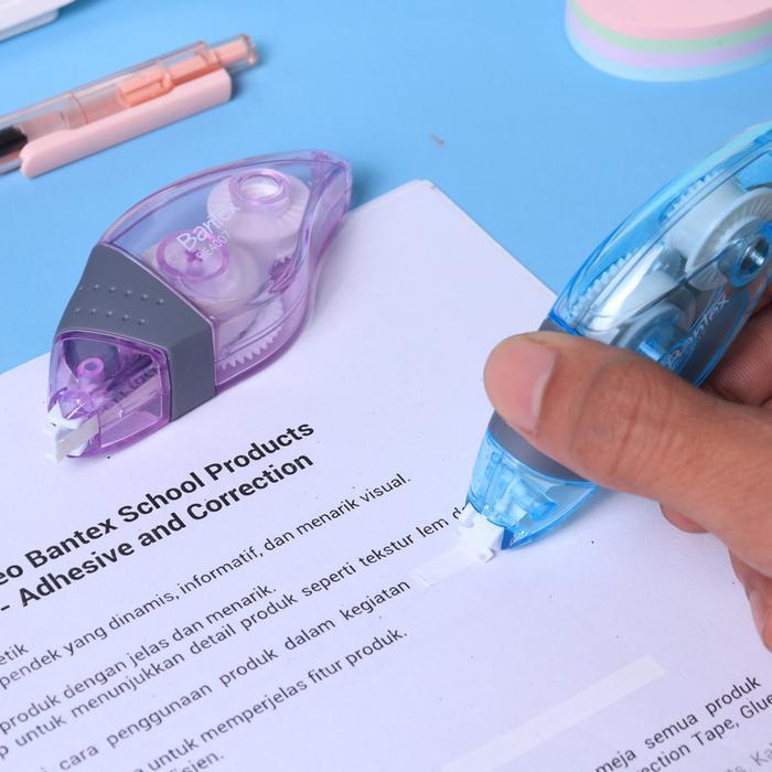 

Bantex Correction Tape / Pita Koreksi (5mm x 6m) Dilengkapi Pelindung Silikon BE4007