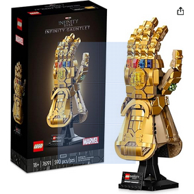 LEGO Marvel Infinity Gauntlet Set 76191 Collectible Thanos Glove with Infinity Stones, Building Set,