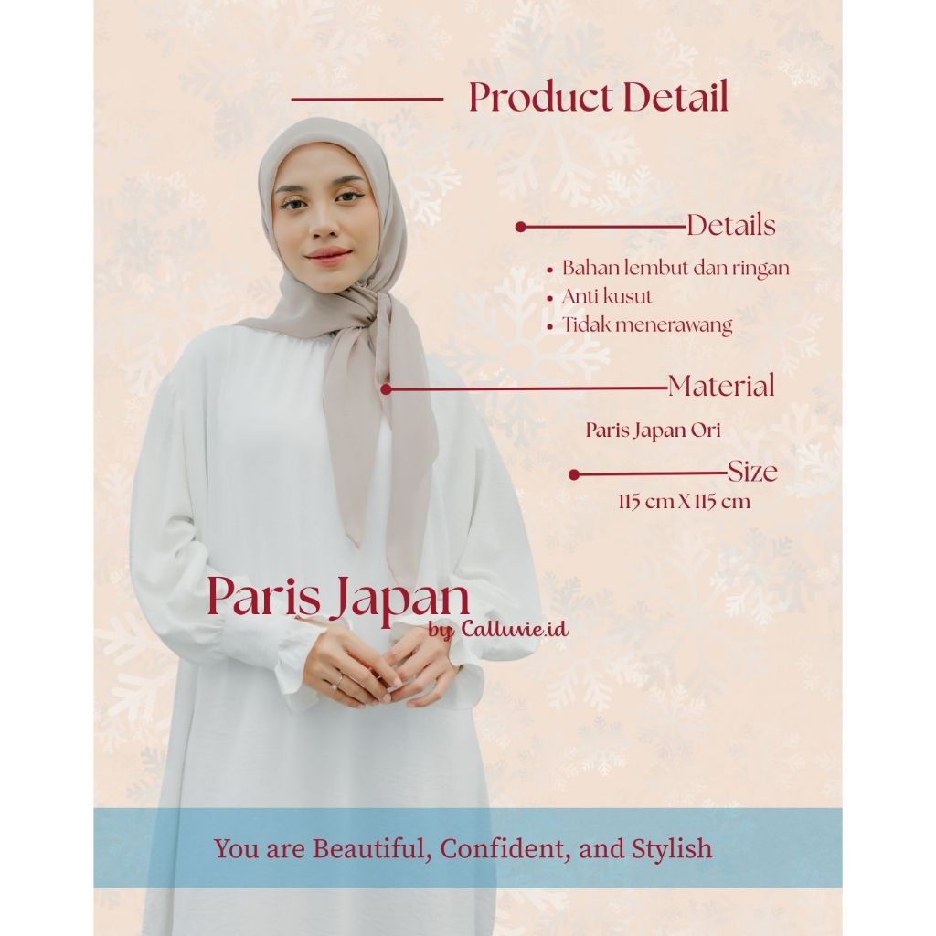 Paris Japan | Paris Japan Ori | Kerudung Paris | Calluvie