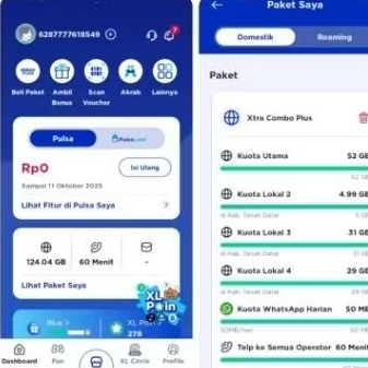 XCP xL Sakti diskon 70% kuota utama plus kuota area 4 135 Gb bonus kuota ambil di myXL otomatis perp