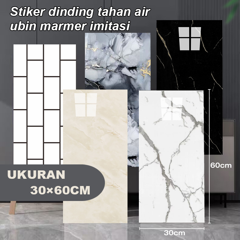 Wallpaper Dinding Keramik & Lantai Marmer Granit Ukuran 30x60cm