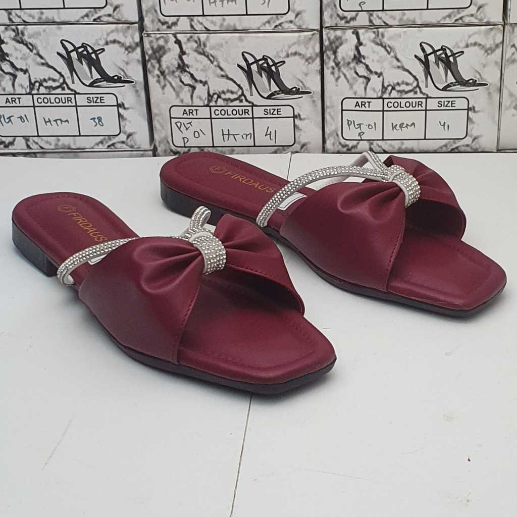 Sendal Flatsoes Sendal Wanita Flat Slip on FROSTY FT-008