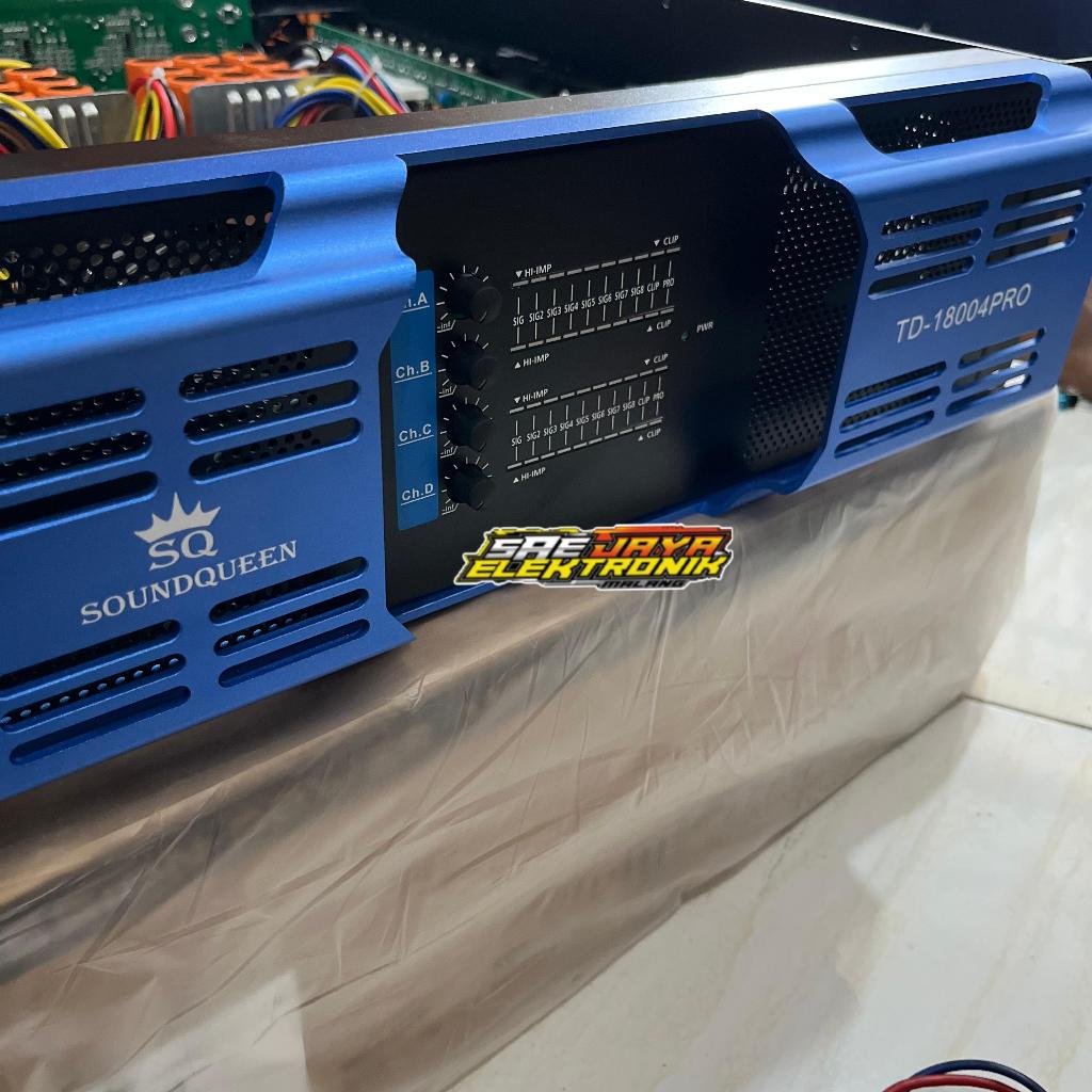 POWER AMPLIFIER SOUNDQUEEN TD 18004 Power SQ TD18004 Power Amplifier 4 Channel 4x1800 Watt