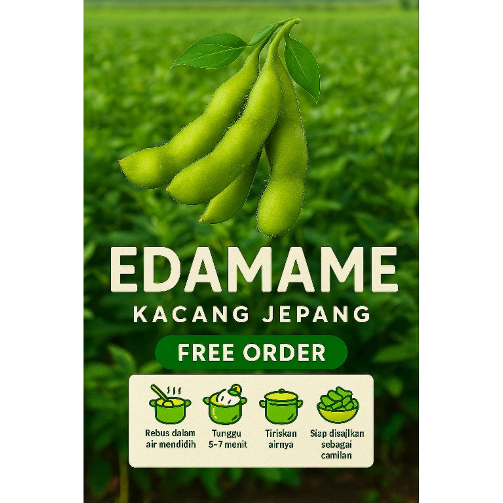 

kacang edamame fresh/edamame kedelai jepang camilan kacang kualitas premium grade A langsung petani