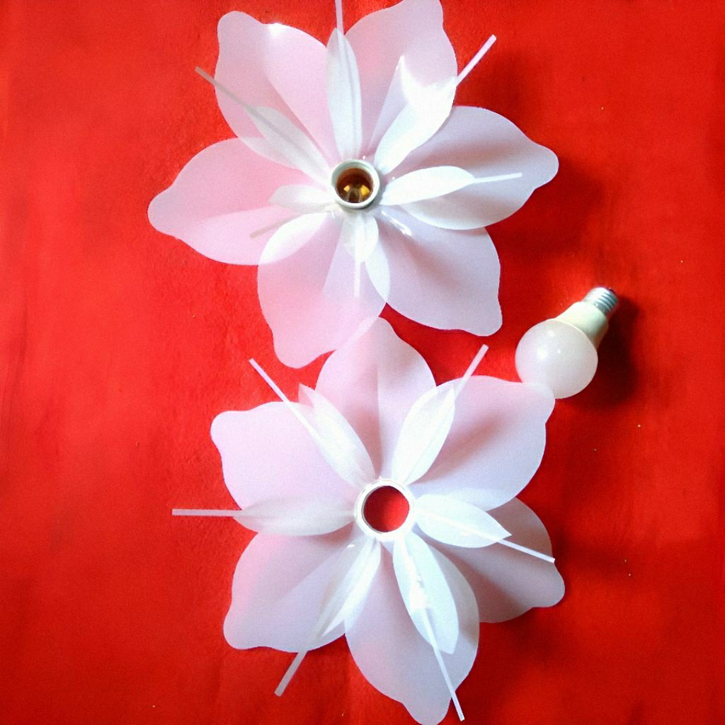 Kap Lampu Kelopak Bunga Dekorasi