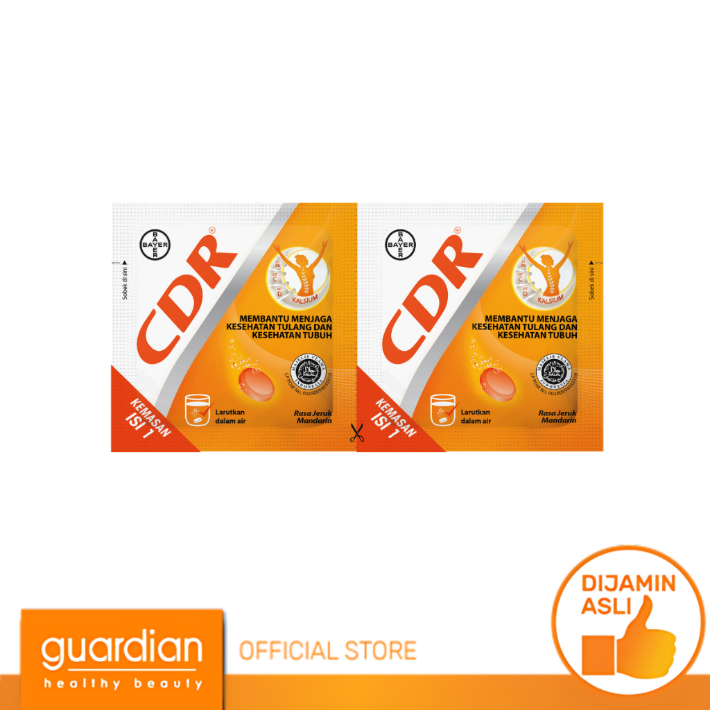 CDR Calcium-D-Redoxon Suplemen Kalsium Rasa Jeruk 2 Tablet