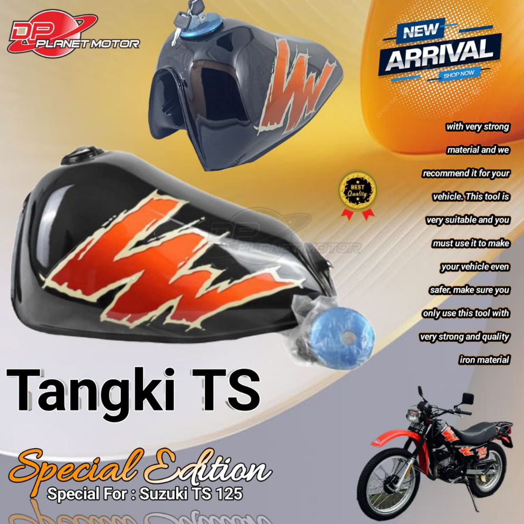 Tangki Bensin Suzuki TS 125 Model Bahan Press