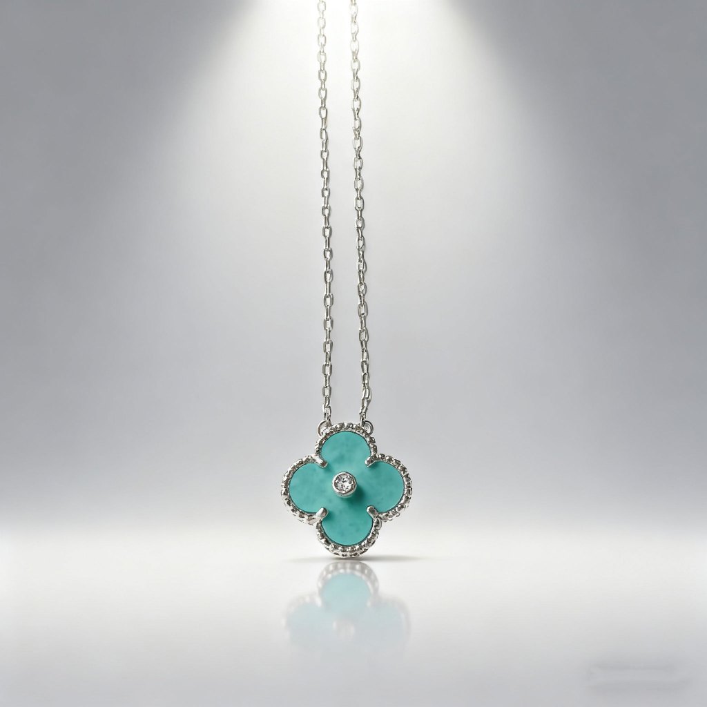 Kalung Wanita Alhambra Clover Necklace Kalung Perak 45cm