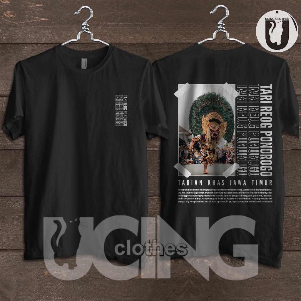 Kaos Baju Tari Reog Ponorogo Tarian Khas Jawa Timur Kaos Distro
