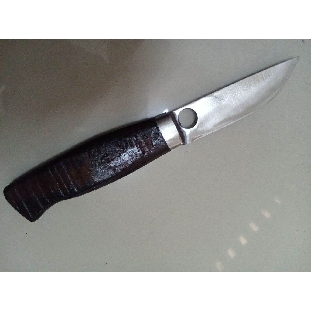 Pisau Dapur Iris Serbaguna Pukko Bushcraft Survival Baja HSS DM05 JULIA Italy Original