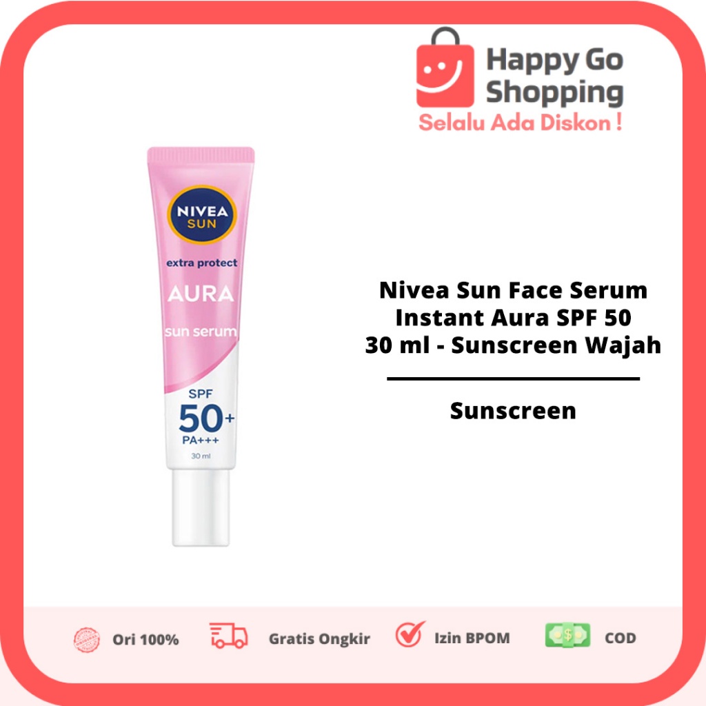 Nivea Sun Face Serum Instant Aura SPF 50 30 ml - Sunscreen Wajah