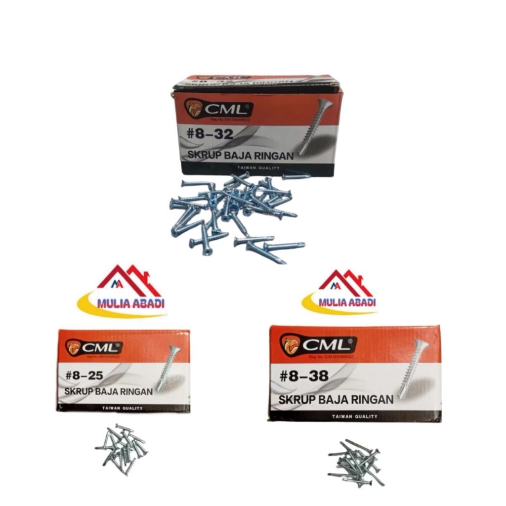 Sekrup baja ringan camel /skrup grc skrup baja ringan camel perkotak isi 1000pcs