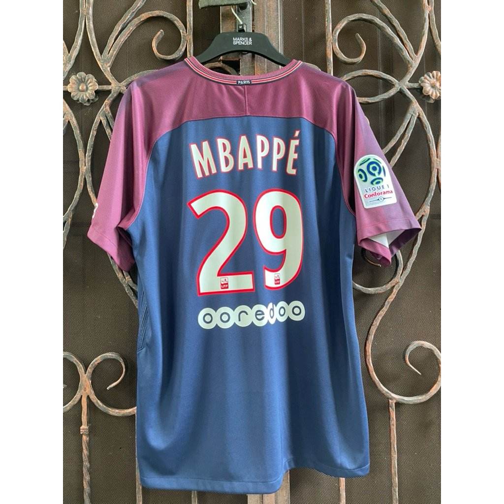 Jersey Kaos PSG Paris Saint German Home 2017/2018 17/18 Original Mbappe Jsy
