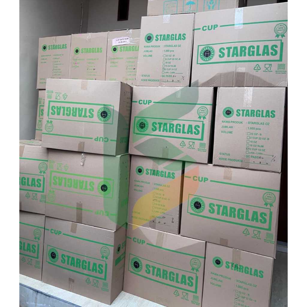 GELAS PLASTIK / CUP 14 OZ dan 16 OZ OVAL STARGLAS BENING (DUS)