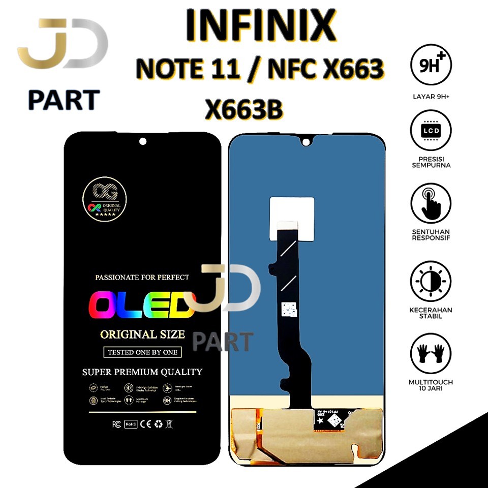 LCD TOUCHSCREEN INFINIX NOTE 11 / NFC X663 / X663B ORIGINAL 100% FULLSET