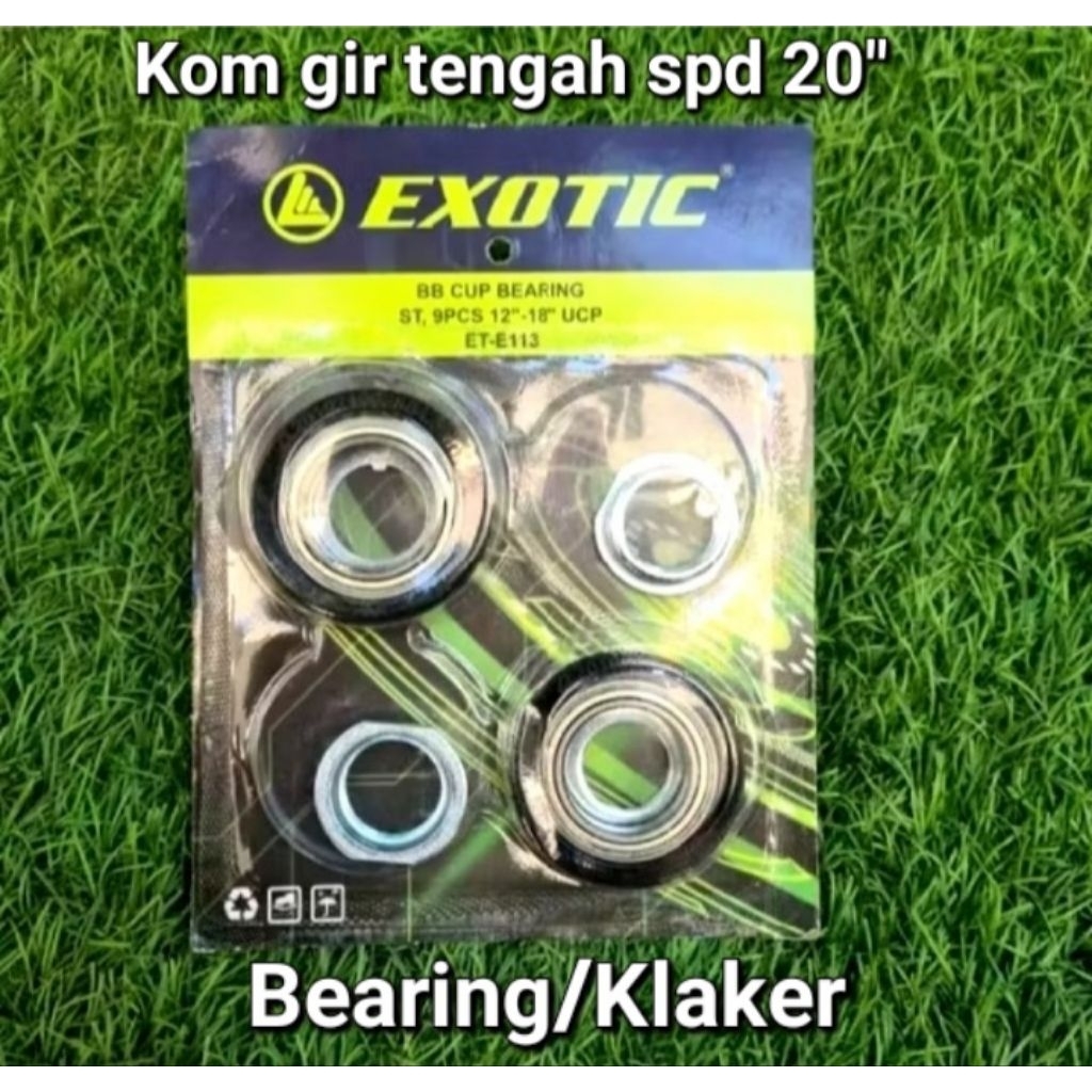 BB CUP BEARING SEPEDA BMX 20 MANGKOK TENGAH BMX BEARING  BB CUP SEPOEDA BMX 20 KLAKER Kom gir tengah