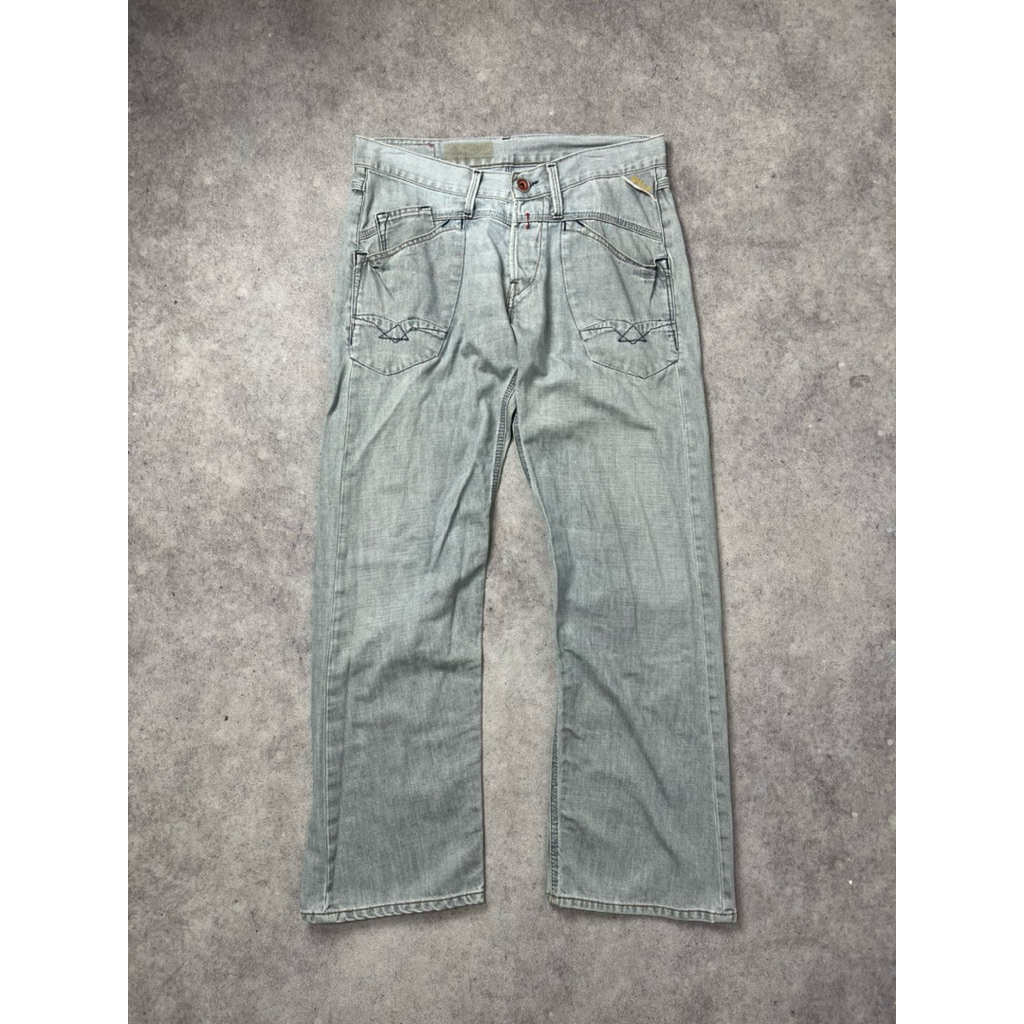 REPLAY distressed grey jeans