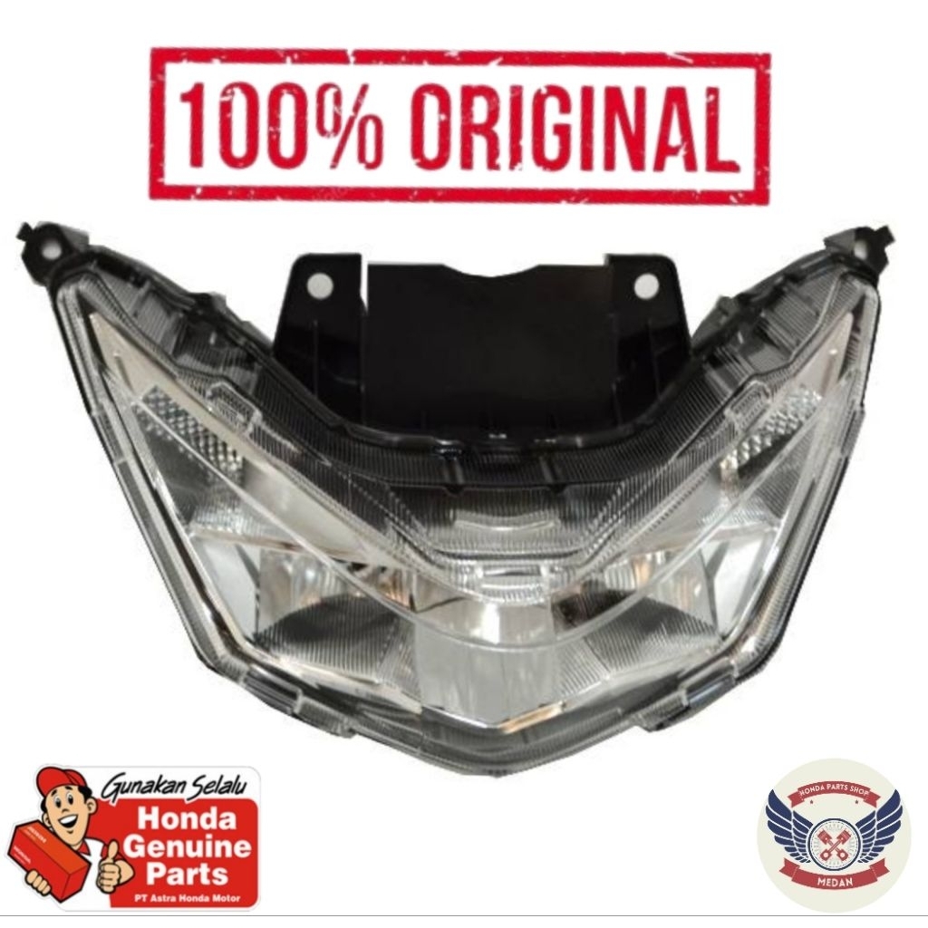 33100K1AN01 Lampu Depan Dpn Reflektor - BeAT Deluxe & BeAT Street Led K1A 2020 - 2024 V1 Mika Set