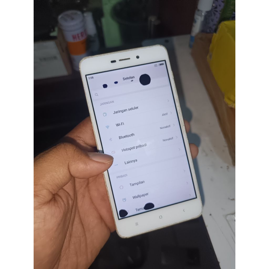 Redmi 4a minus tompel sinyal darurat