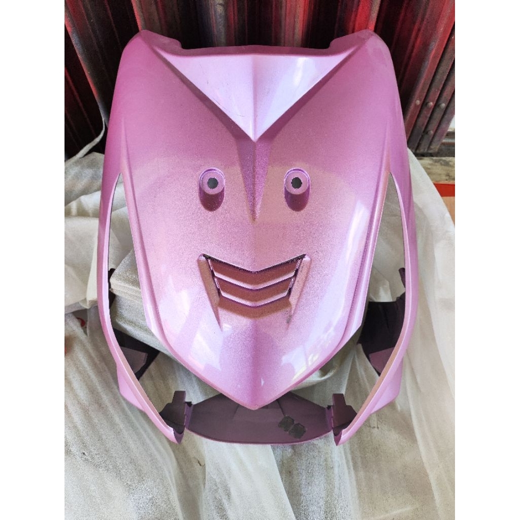Cover Panel Tameng Depan Pink Honda Beat Karbu Original AHM | 64301-KVY-960PPM