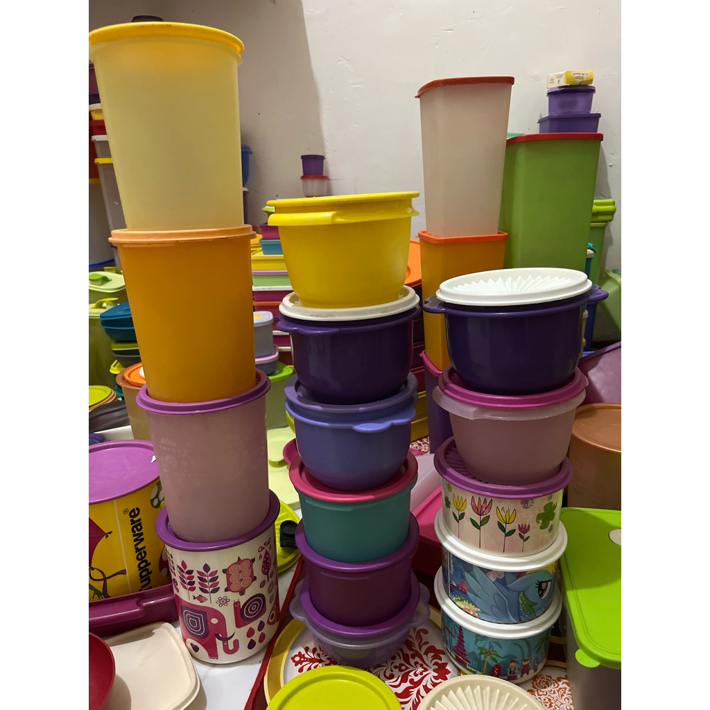 Bowl kuping tupperware second/ star bowl tupperware second