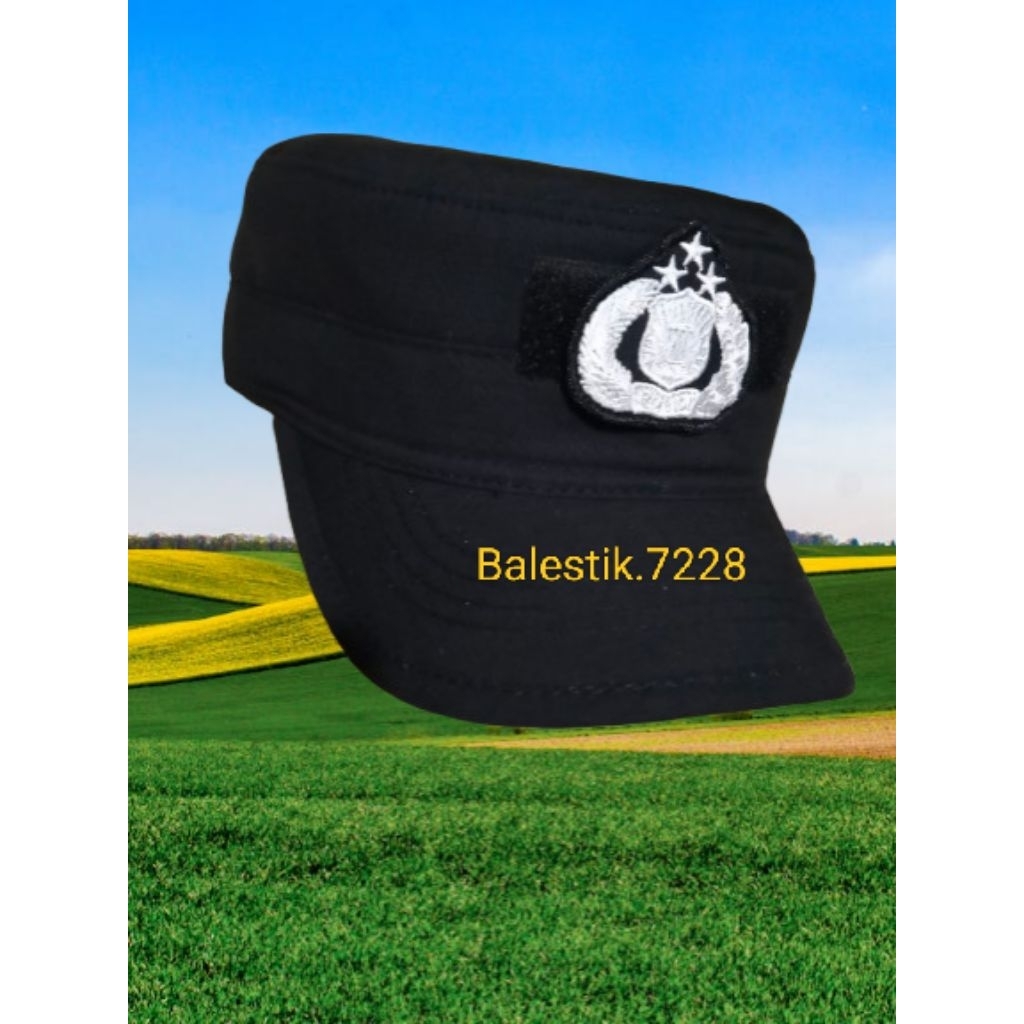 topi pet bintara.pk logo bisa di lepas