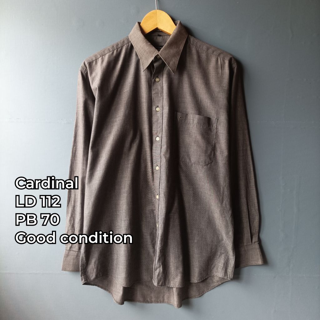 kemeja lengan panjang cardinal brand second preloved