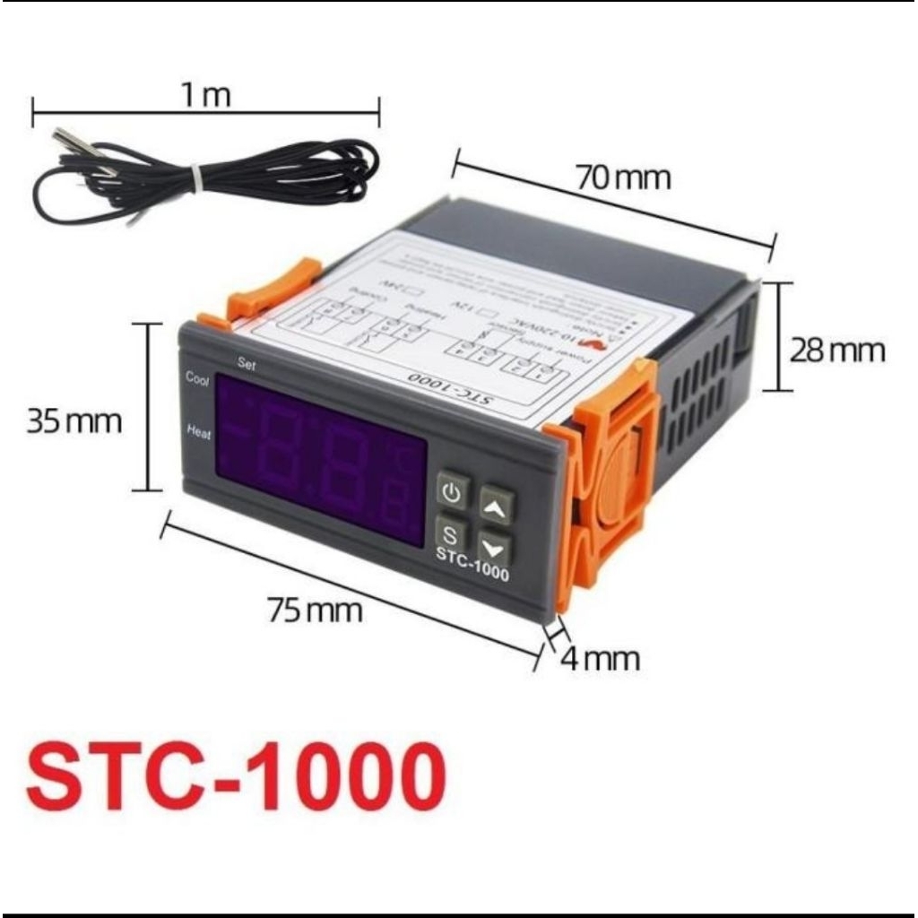 STC-1000 Thermostat Digital Temperatur Control STC1000