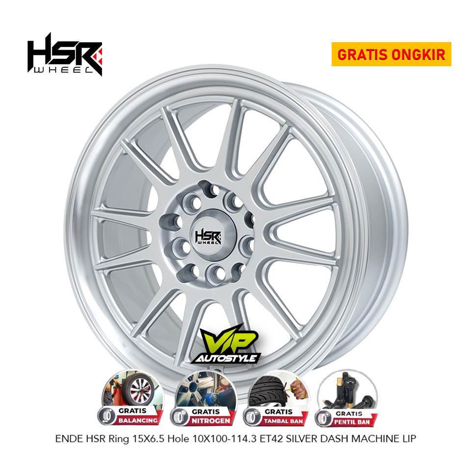 Velg Racing Ring 15 Untuk Ertiga Sienta Innova Luxio L300 HSR Ende Ring 15 Termurah Glossy Silver