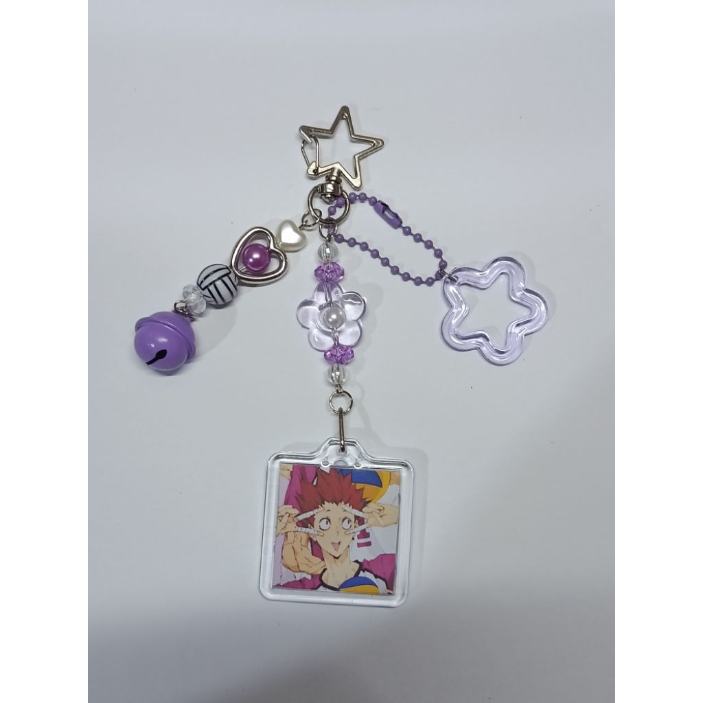 Keychain Anime Haikyuu Keyring Shiratorizawa Team ver / Gantungan kunci Ushijima Wakatoshi Tendou Se