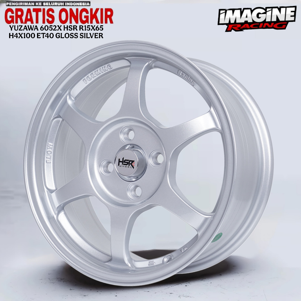 VELG RACING R15 HSR YUZAWA COCOK UNTUK BRIO AGYA SIGA VIOS YARIS MOBILIO DLL