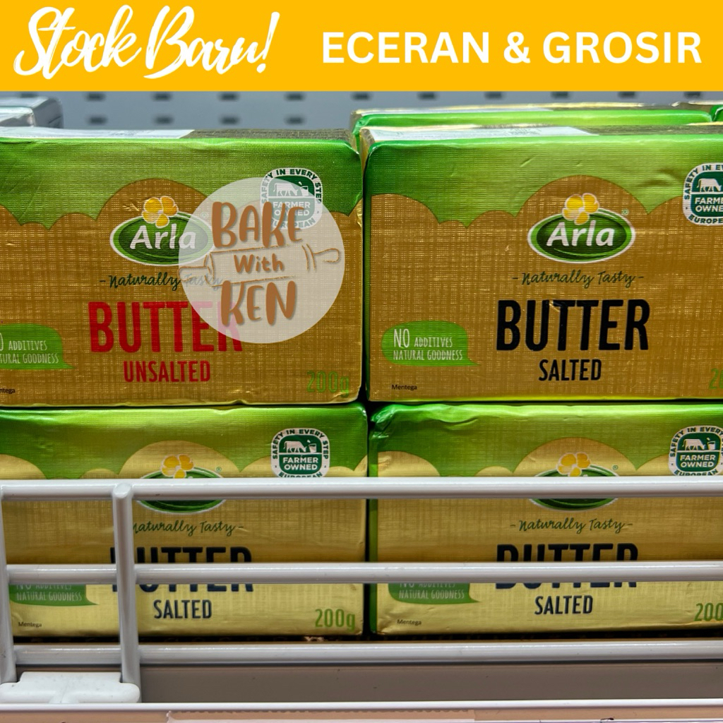 

ARLA BUTTER SALTED & UNSALTED 200gr