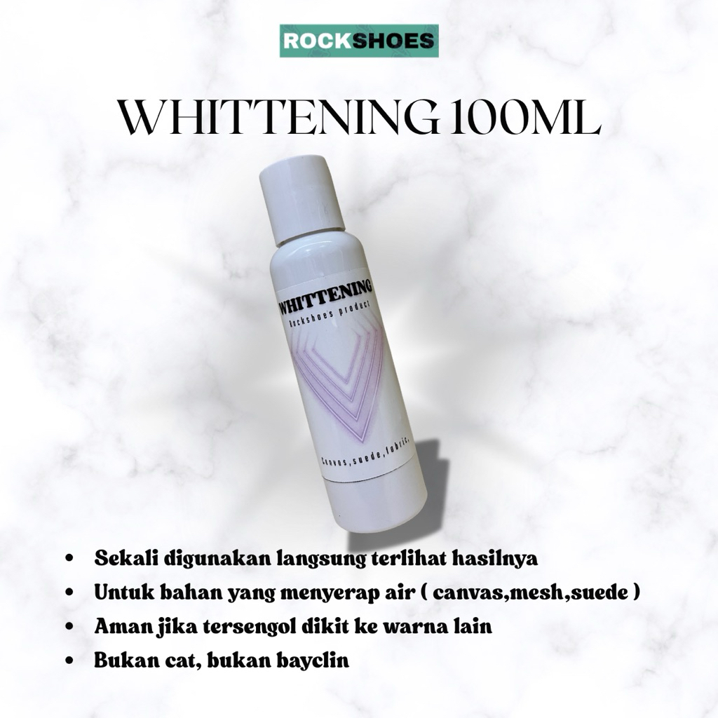Whitening Pemutih Sepatu Kanvas/ Sepatu Bahan Kain Warna Putih