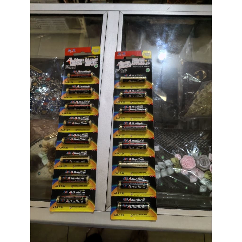 BATERAI ABC ALKALINE AA (1RENTENG ISI 8)