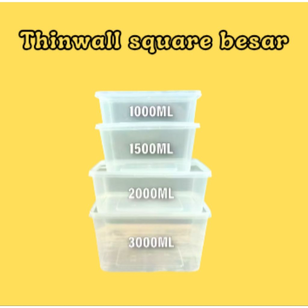 thinwall square besar | thinwall kotak besar