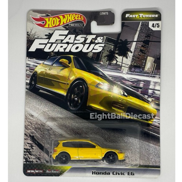 Civic EG Yellow Kuning Fast and Furios Hot Wheels